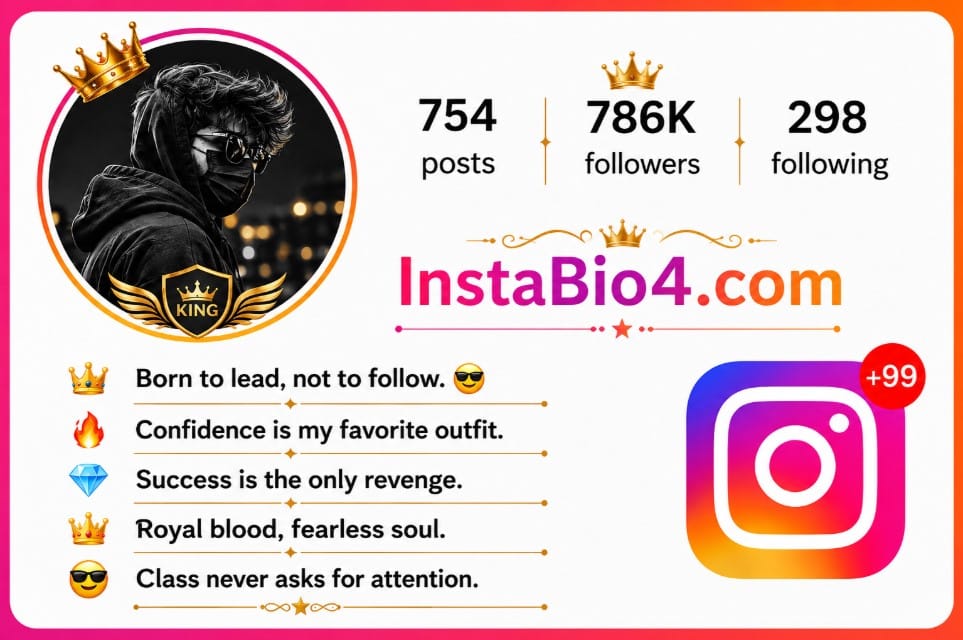 Instagram VIP Bio for Boy