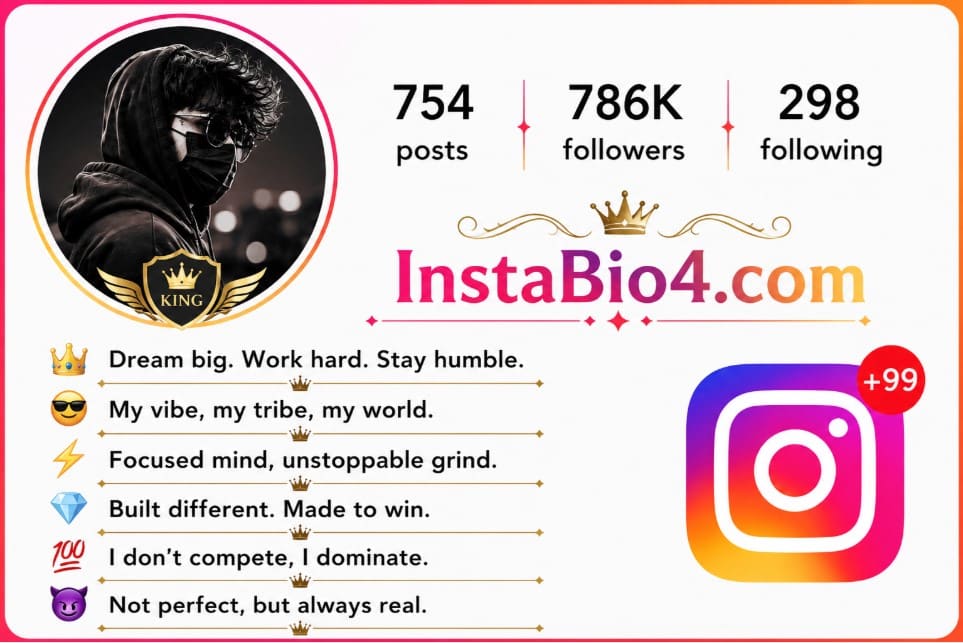 Instagram VIP Bio for Boy