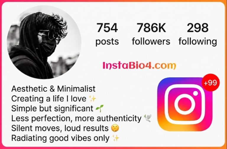 Stylish bio for Instagram