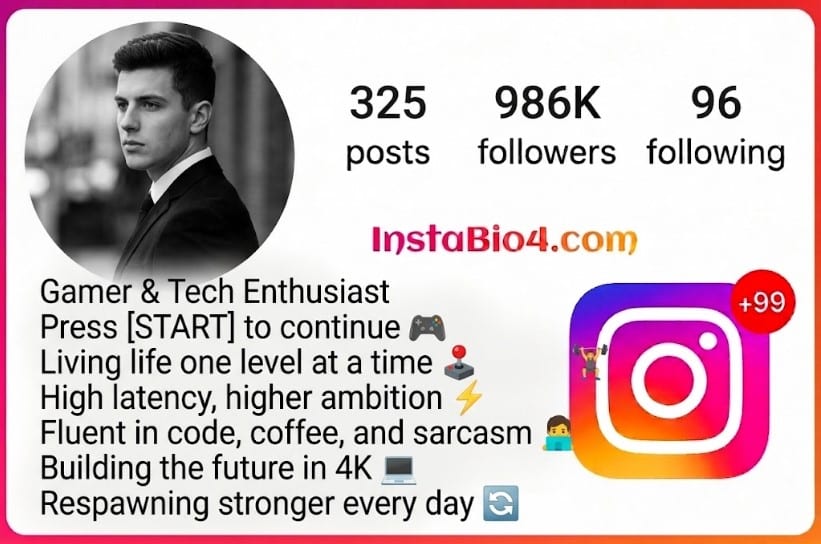 Stylish bio for Instagram