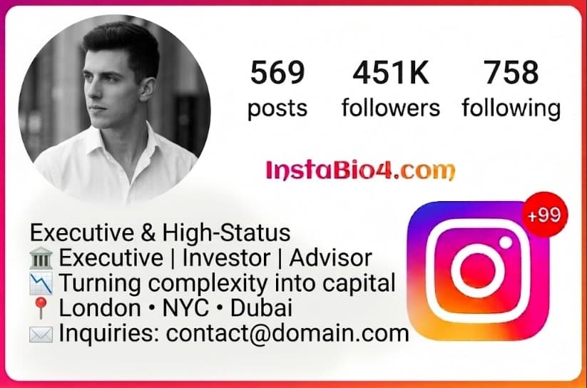 Stylish bio for Instagram