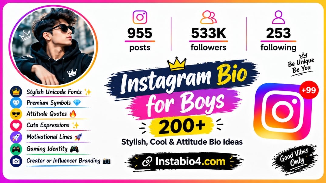 Instagram bio for boys